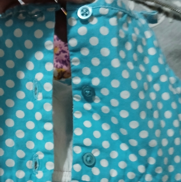 Marmellata Girls Polka-dot Smocked Dress with Crochet Flamingos. - Picture 12 of 14